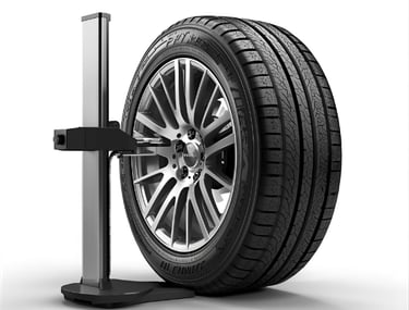 Computerized wheel alignment service in East Los Angeles