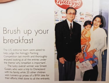kellogg's art competition dubai winner smeet k. gusani