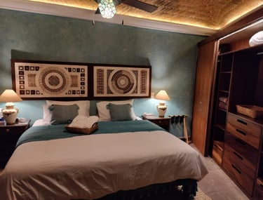 cozy king size bedroom with ensuite and courtyard in san miguel de allende