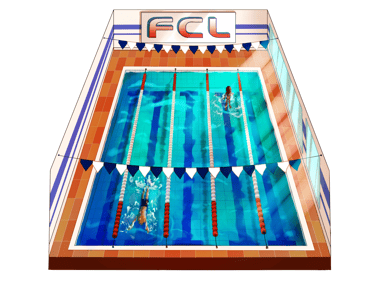 piscina de clube/academia