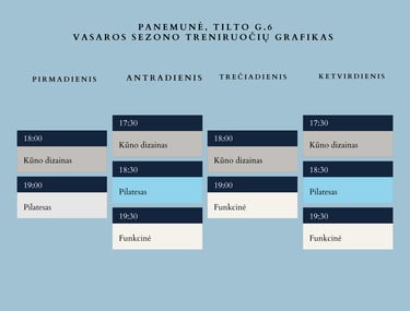 grupinėss treniruotės panemunėje