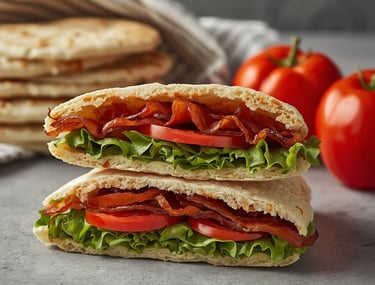 BLT Pita Sandwiches