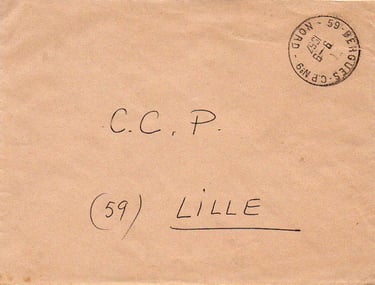 Dienstbrief von QUAËDYPRE (CP Nr. 9) nach LILLE.