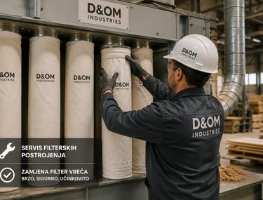 servis filter vreća u drvnoj industriji d&om industries