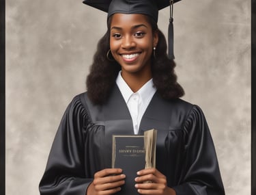 A student studying with immigration documents.
