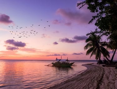 Overnight beach camping Balabac Island – bonfire, stars, and island life