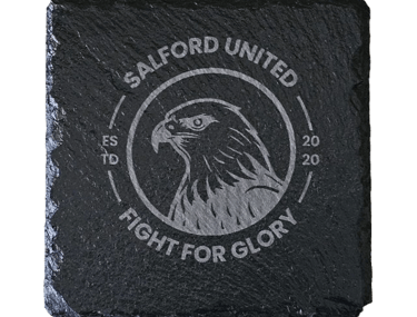 custom laser engraved slate coaster