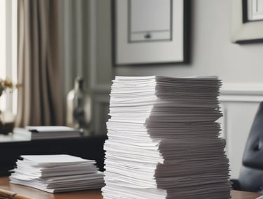 A close-up of legal documents and a gavel on a wooden desk.