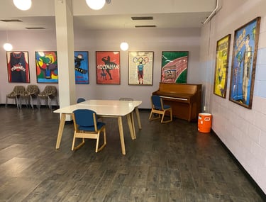 Lovett Blue Room piano