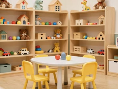 Kids happily dancing and stretching during a fun yoga session.