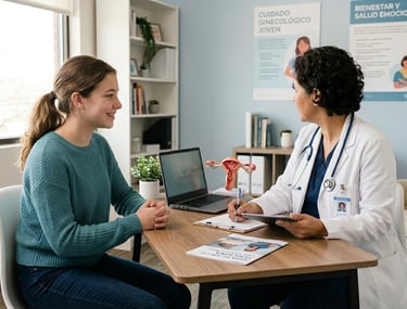Consulta de ginecología para adolescentes y orientación en salud sexual en San Miguel de Allende.