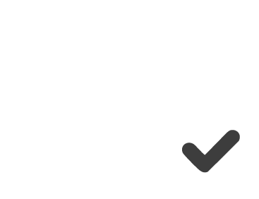 a delivery truck with a check mark mark on it