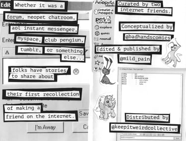 Mild Pain Internet Friends Zine