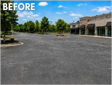 Asphalt lot without lines