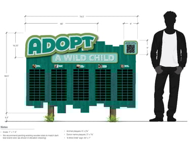 Idaho Falls Zoo at Tautphaus Park—Animal Adoption Display