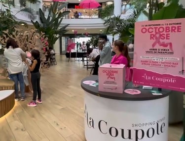 Organisation d'un événement pour Octobre Rose à La Coupole de Nîmes
