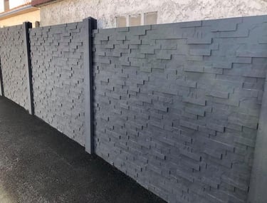 Clôture décorative béton design gamme pierre