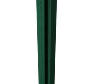 poteau rond a feuillure vert