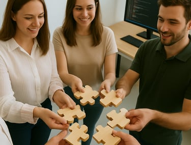 Equipo de trabajo de UX7STUDIO por diseño UX/UI profesional, No-Code y desarrollo full - stack