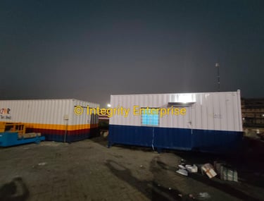 Integrity Enterprise made Office Containers at Kolkata Airport