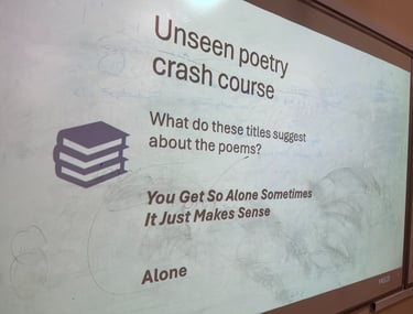 GCSE English lit tutoring in Hitchin