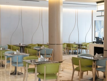 Dining area at Rosa Grand Granada Riyadh serving international cuisine