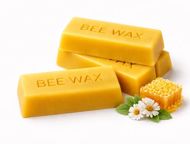 Natural beeswax for industrial and cosmetic use