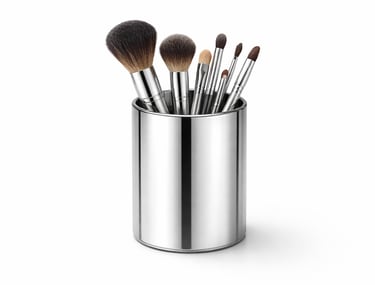 Makeup brush holders for organized storage, professional cosmetic accessory