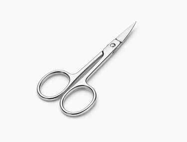 Stainless steel eyebrow scissors for accurate trimming, professional beauty tool export