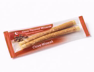 Clove flavored miswak sticks for natural oral care and fresh breath