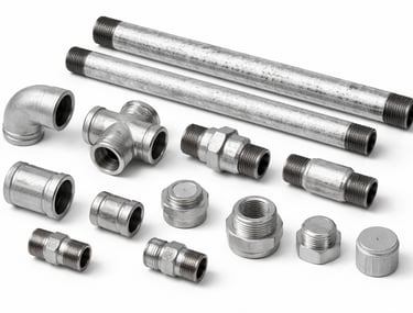 Galvanized iron pipes for strong plumbing installations