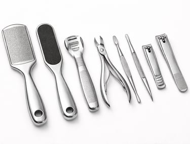 Pedicure set with professional foot care tools, export quality beauty kit