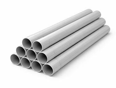 PVC pipes for drainage and water supply systems