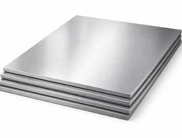 Flat steel sheets for construction and industrial applications