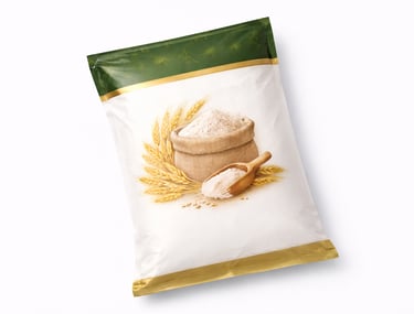 Milled wheat flour for baking, cooking, and bulk food supply