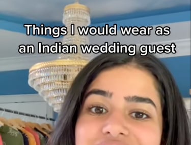TikTok series—what to wear to an Indian wedding; millions of views, high conversion.