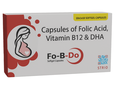FO-B-DO, FOLIC ACID + VITAMIN B12 + DHA TABLETS BY STRIO HEALTHCARE