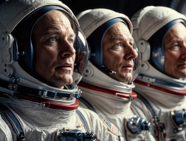 Neil Armstrong, Edwin "Buzz" Aldrin, and Michael Collins