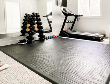 Help customers complete their gym with wholesale flooring and storage. A key retail add-on.
