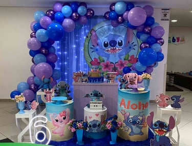 Aluguel de decoração infantil Stitch