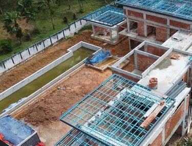 A 20,000 sf bungalow under construction in kuala lumpur