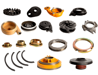 OEM Pump Parts and Liner - Volute, Throat bush, Cover Liner, Impeller - Ceramic, Rubber, Alloy Steel
