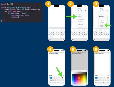 Enable rich text editor with AttributedString in a TextEditor of SwiftUI