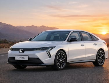 Honda Civic 2027 nova geração com sistema híbrido e design atualizado