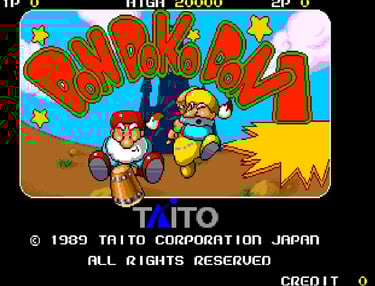 Don Doko Don Title Screen