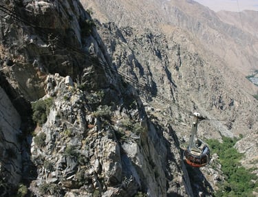 Palm Springs, CA - Aerial Tramway up San Jacinto mountain