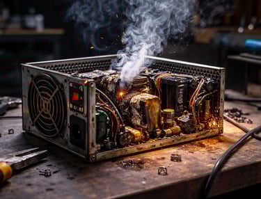 fonte do pc com defeito