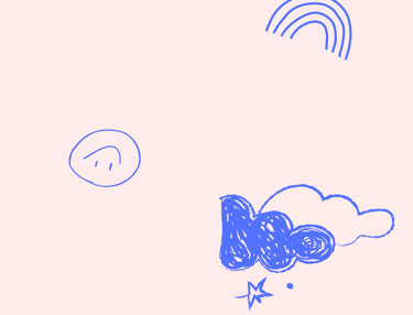 Dessin bleu d'un nuage avec des étoiles pour illustrer l'encart : Vos derniers avis !