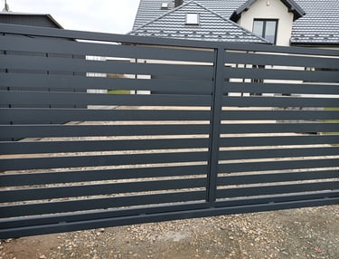 Brama przesuwna aluminium 