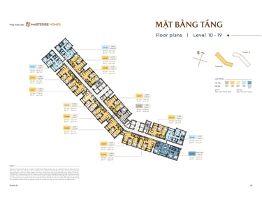 Mặt bằng tầng điển hình dự án Masteri Rivera Đà Nẵng